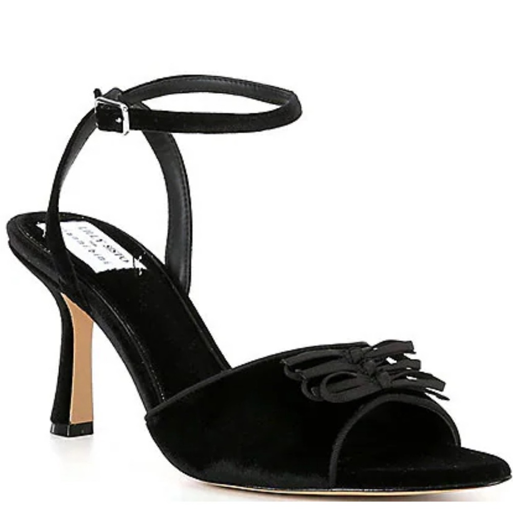 Lilly Sisto For Gianni Bini Black Velvet Heels